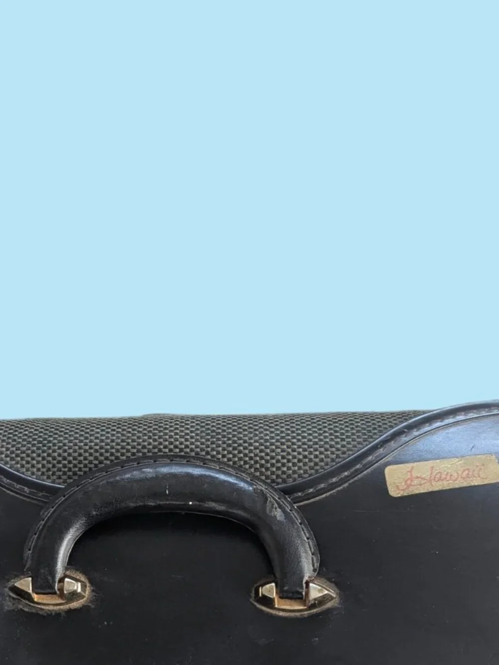 Vintage Tweed Locking Case - top loading